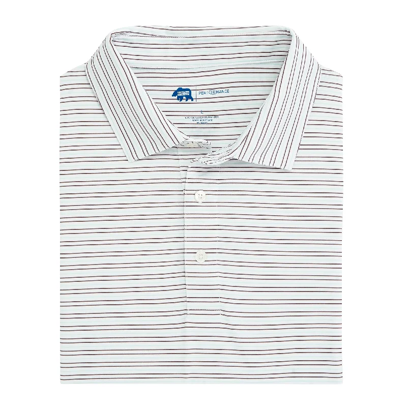 Driver Stripe Performance Polo - Delicate Blue