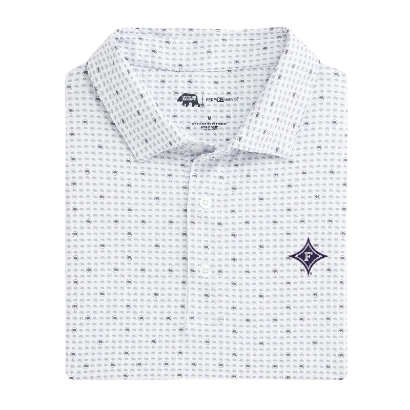 Furman Tour Logo Printed Performance Polo