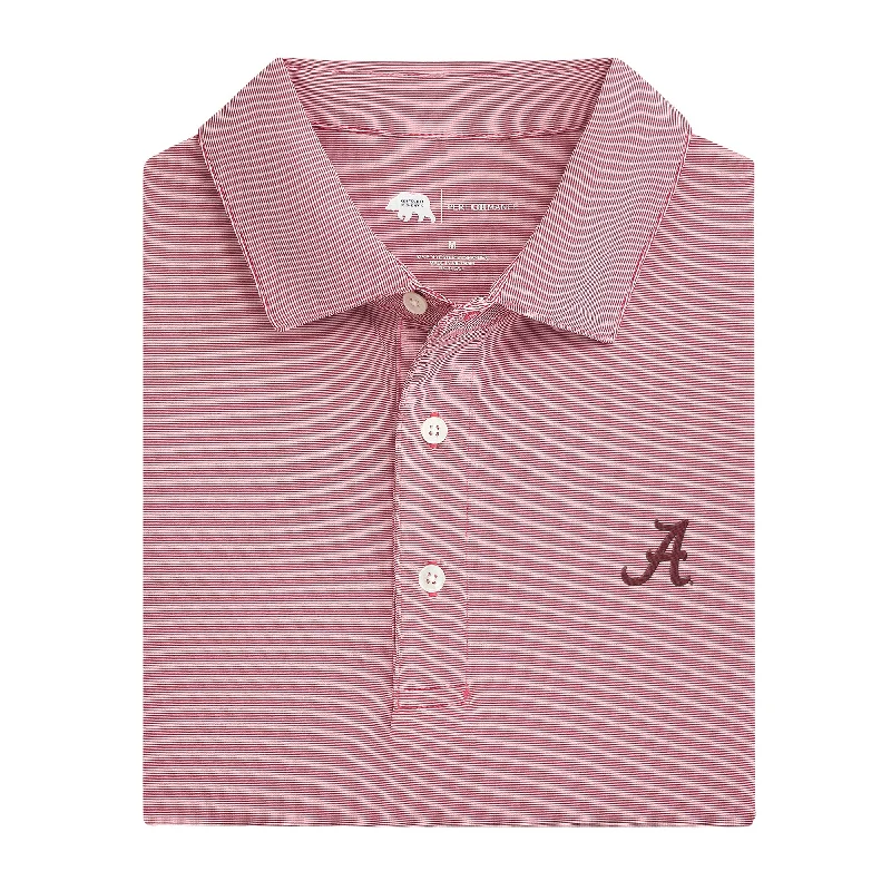 Hairline Stripe Alabama Performance Polo