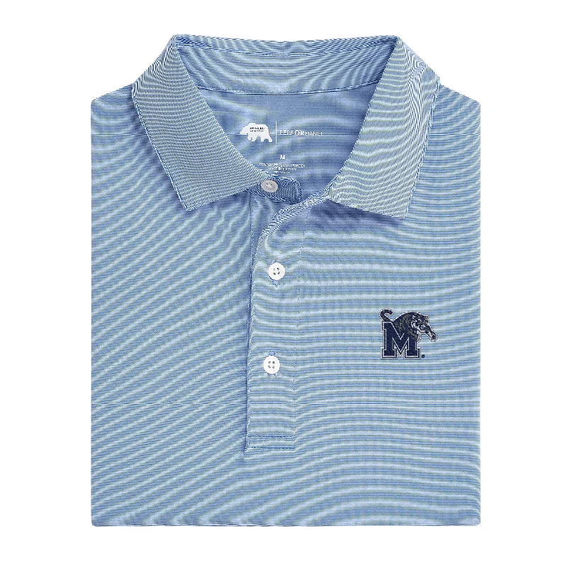 Hairline Stripe Memphis Performance Polo