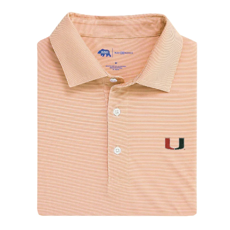 Hairline Stripe Miami Performance Polo