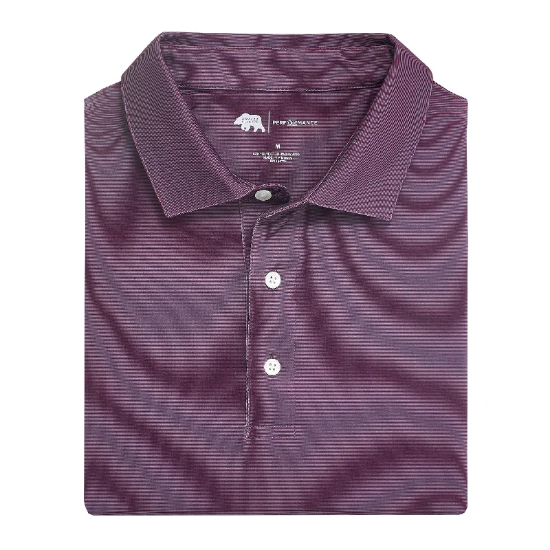 Hairline Stripe Performance Polo