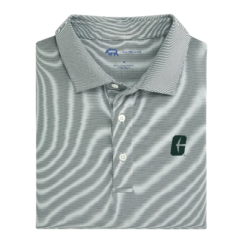 Hairline Stripe UNC Charlotte Performance Polo