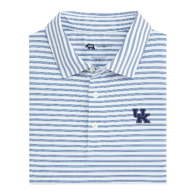 Kentucky Wedge Stripe Performance Polo