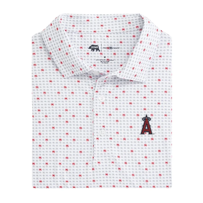 Los Angeles Angels Tour Logo Printed Performance Polo