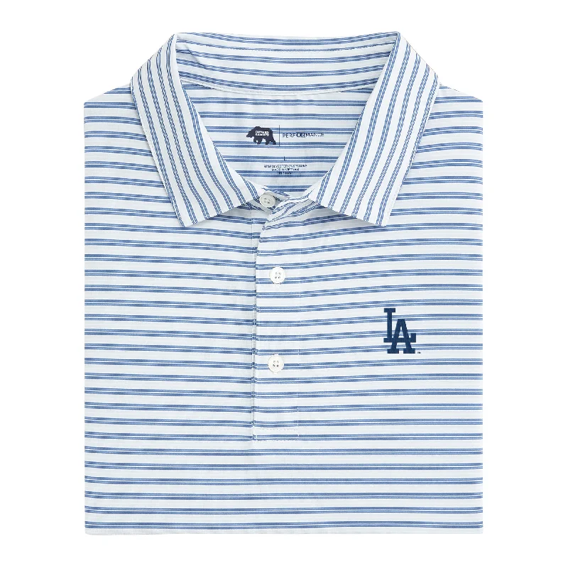 Los Angeles Dodgers Wedge Stripe Performance Polo