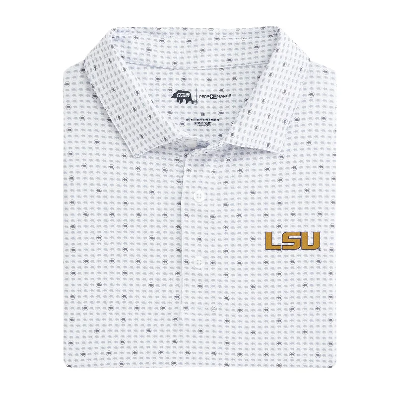 LSU Tour Logo Printed Performance Polo