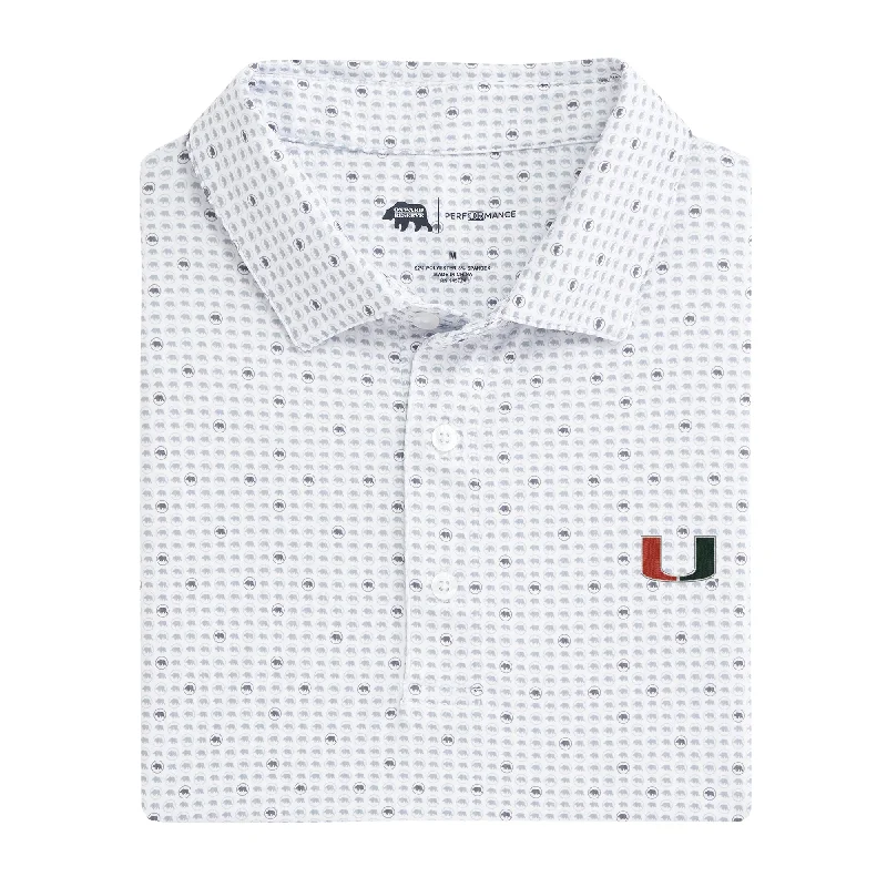 Miami Tour Logo Printed Performance Polo