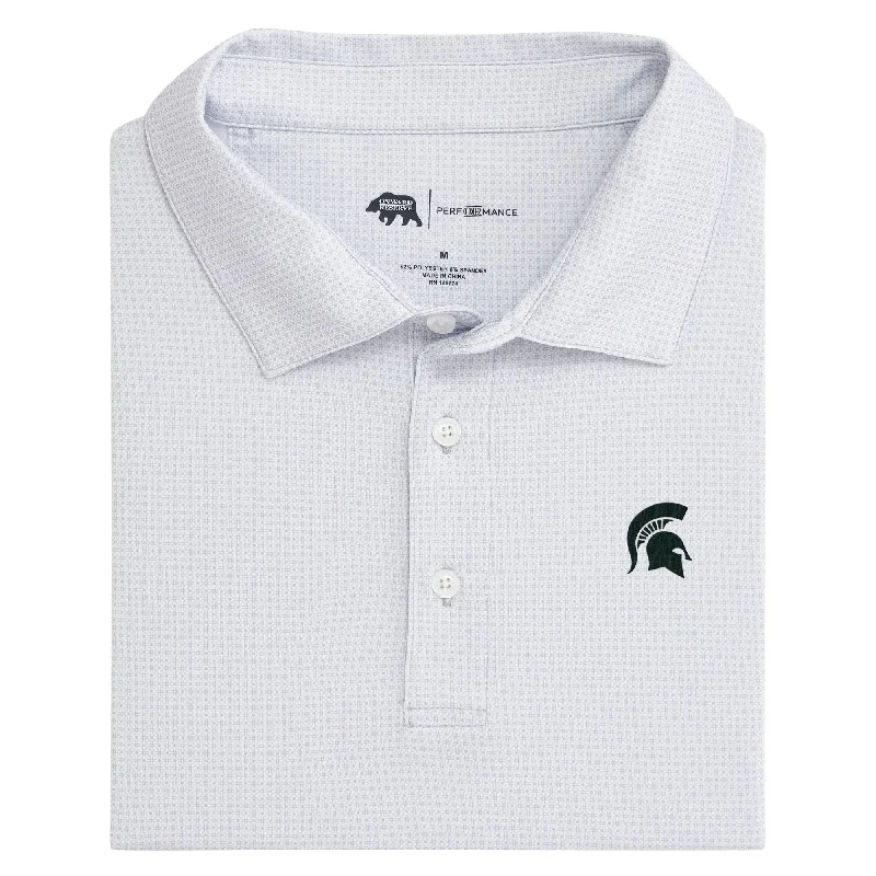 Michigan State Range Printed Performance Polo