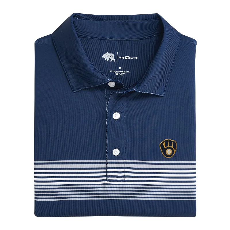 Milwaukee Brewers Prestwick Printed Performance Polo