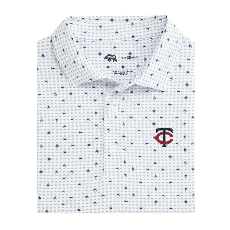 Minnesota Twins Tour Logo Printed Performance Polo