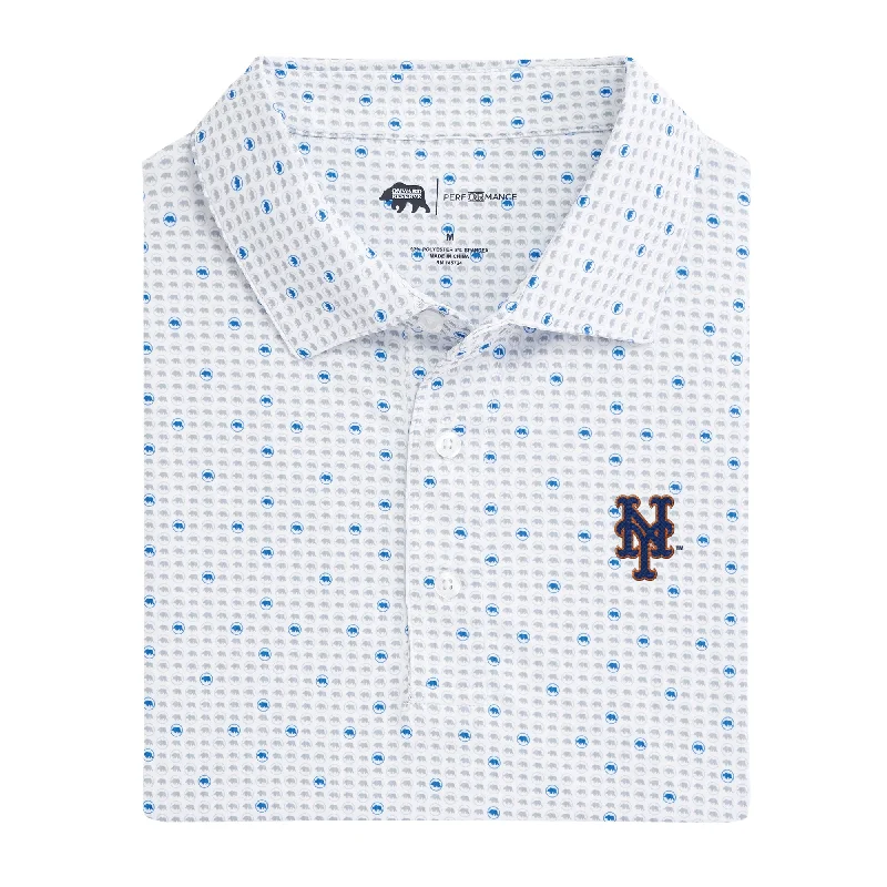 New York Mets Tour Logo Printed Performance Polo