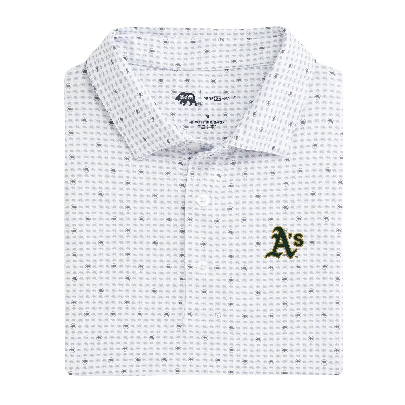 Oakland Athletics Tour Logo Printed Performance Polo