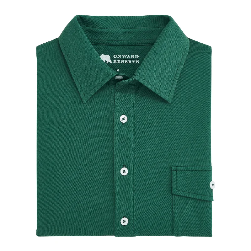 Old School Polo - Posy Green