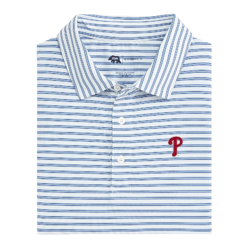 Philadelphia Phillies Wedge Stripe Performance Polo