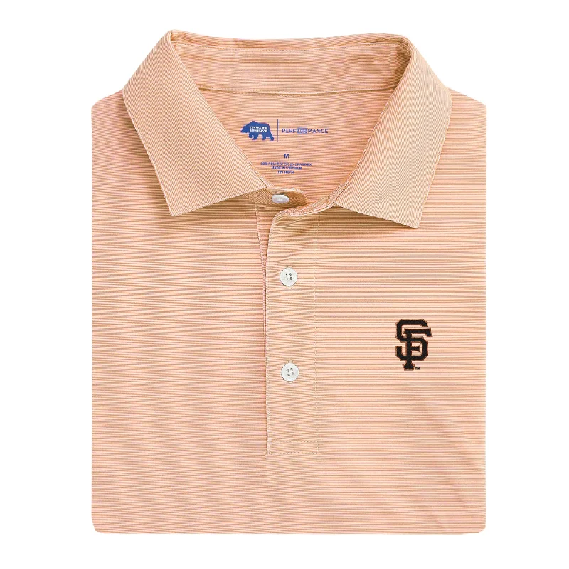 San Francisco Giants Hairline Stripe Performance Polo