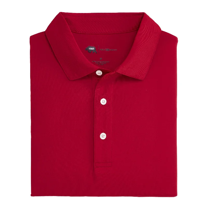 Solid Performance Polo - Crimson