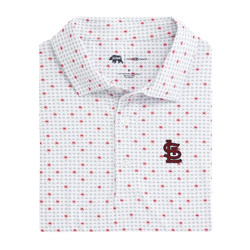 St. Louis Cardinals Tour Logo Printed Performance Polo