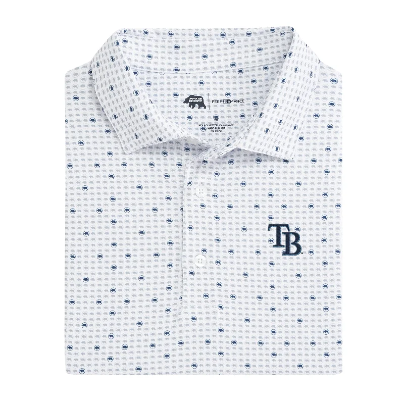 Tampa Bay Rays Tour Logo Printed Performance Polo