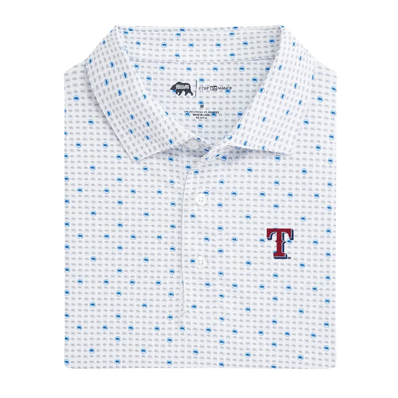 Texas Rangers Tour Logo Printed Performance Polo