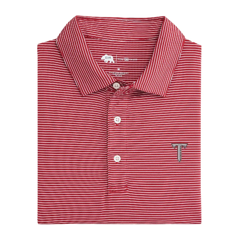 Troy Birdie Stripe Performance Polo