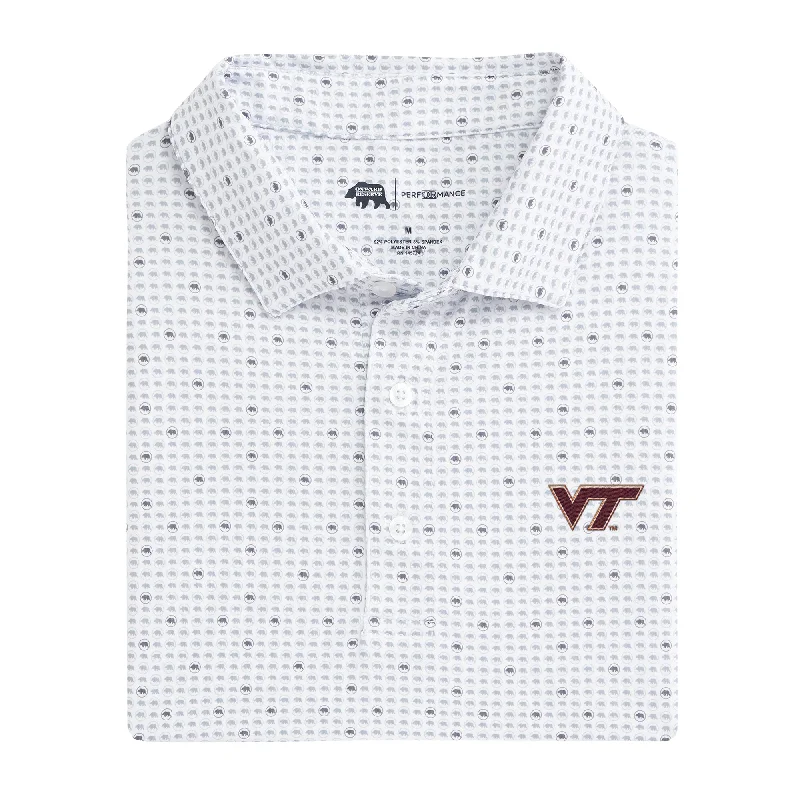 Virginia Tech Tour Logo Printed Performance Polo