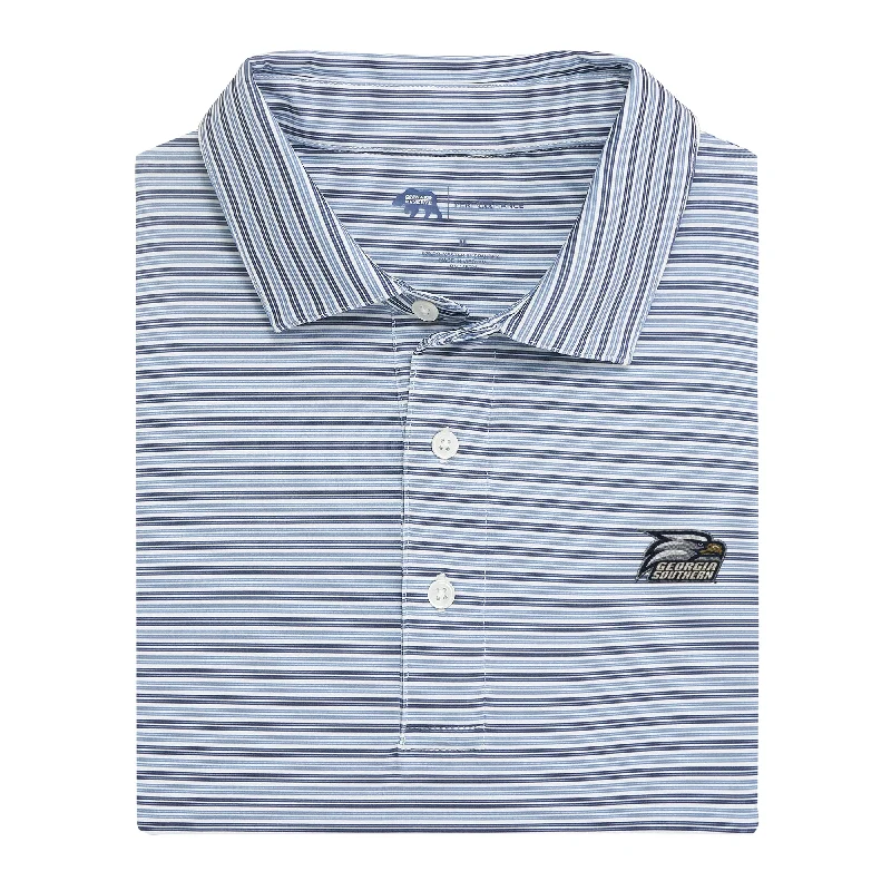 Wedge Stripe Georgia Southern Performance Polo