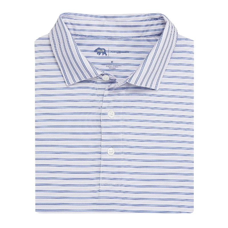 Wedge Stripe Performance Polo