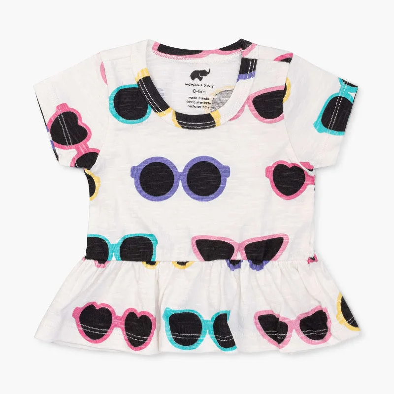 Short Sleeve Peplum Top_Sunnies Day