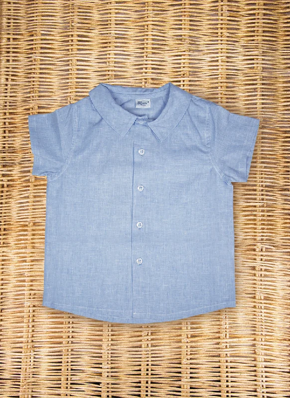 Short sleeve linen shirt