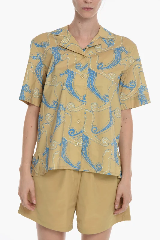 Samsoe Samsoe All-over Printed MALENE Shirt with Short Sleeve